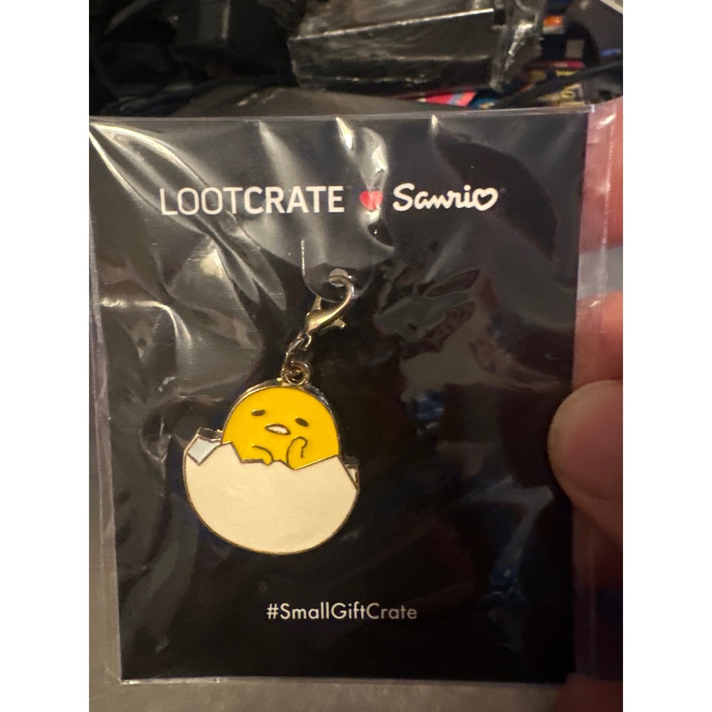 Loot Crate Sanrio Exclusive Gudetama Lazy Egg Enamel Charm Small Gift Crate